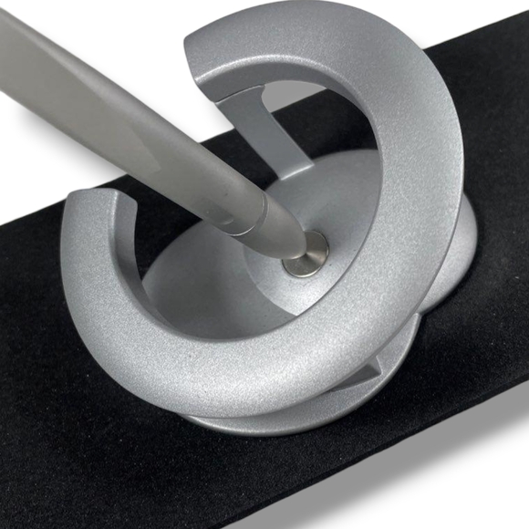 Hoverpen 2.0 Interstellar Edition Starlight Silver Ballpoint Pen Set with Stand - Picture 6 of 12